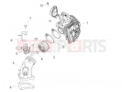 Throttle body - Injector - Induction joint - Piaggio MP3 500 MAXI Sport ABS 2019