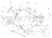 Exhaust pipe - Motoguzzi V7 III Stone 