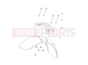 Front mudguard-Pillar - Motoguzzi V7 III Stone 