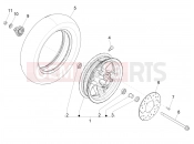 PIAGGIO Zip 50 4T Front wheel