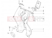 PIAGGIO Typhoon 50 4T 4V (USA / CA) Front glove-box - Knee-guard panel