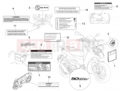 PIAGGIO Typhoon 50 4T 4V (USA / CA) Plates - Emblems