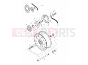 Triumph 2004 DAYTONA 600 & 650 Rear Wheel/Final Drive