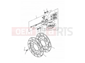 Triumph 1994 TRIDENT Front Brake Caliper & Disc