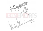 Gear Selector Drum 340170 - Triumph SPEED TRIPLE 210445 > 461331 2007