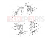 Footrests & Mountings - Triumph SPEED TRIPLE 461332 > 735437 2013