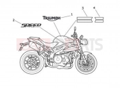 Decals - ABS Special Edition - Triumph SPEED TRIPLE 461332 > 735437 2013