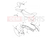 Triumph 2015 SPEED TRIPLE R > 735336 Rear Bodywork & Seat