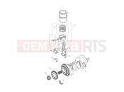Triumph 2015 SPEED TRIPLE R > 735336 Crankshaft, Connecting Rods...