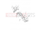 Triumph 2013 Tiger Explorer > 740276 TIGER EXPLORER Rear Mudguard & Battery Box