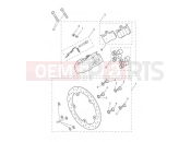 Triumph 2021 ROCKET 3 R Rear Brake Caliper & Disc