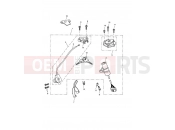 Triumph 2011 ROCKET III, CLASSIC & ROADSTER Ignition Switch & Lock Set 343680
