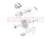Rear Wheel - Triumph BONNEVILLE T100 BLACK 2017