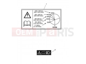 Warning Labels - Triumph BONNEVILLE T100 BLACK 2017