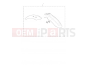 Triumph 2017 STREET SCRAMBLER High Mudguard Kit, Painted