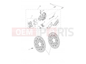 Triumph 2012 Tiger 800 > 674841 TIGER 800 Front Brake Caliper & Disc