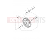 Triumph 2009 SPEEDMASTER EFI Front Wheel 469050