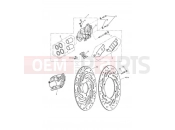 Triumph 2009 SPEEDMASTER EFI Front Brake Caliper & Disc