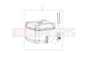 Triumph 2020 TIGER 900 GT Top Box, Aluminium, Black