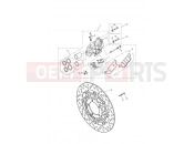 Triumph 2009 THRUXTON 900 EFI Front Brake Caliper & Disc