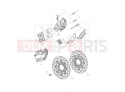 Front Brake Caliper & Disc - Triumph STREET TRIPLE > 560476 2012