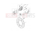Triumph 2004 AMERICA CARBS Front Brake Caliper & Disc