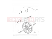 Front Wheel - Triumph TIGER 955i 198875 > 2006