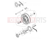 Rear Wheel - Triumph TIGER 955i 198875 > 2006
