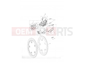 Front Brake Caliper & Discs - Triumph TIGER 955i 198875 > 2006