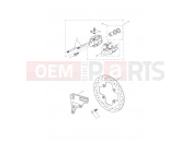 Triumph 2011 Tiger 1050 Rear Brake Caliper & Disc