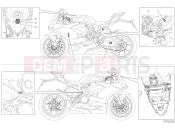 DUCATI 2022 Panigale V2 Bayliss POSITIONING PLATES [XST:JAP]