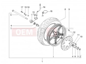 gilera 2007 Runner 125 Race VX 4T Front wheel
