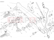 DUCATI 2022 Scrambler Icon Dark FOOTRESTS, RIGHT [MOD:SCR800DK]