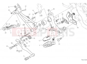 DUCATI 2023 Hypermotard 950 FOOTRESTS, RIGHT