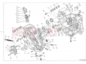 DUCATI 2020 Hypermotard 950 SP HALF-CRANKCASES PAIR [MOD:HYM950SP]