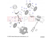 INDIAN CHIEFTAIN ELITE (R01) (N21TCEBB) ENGINE | ENGINE, PISTON and CRANKSHAFT - N21TCEBB ALL OPTIONS (200968C)