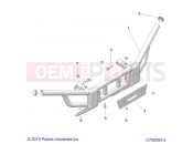 CHASSIS » CHASSIS, FRONT BUMPER - (C700502-3) - Polaris PRO XD 2000D (R02) (D21BBPD4B4) 2021