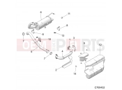 ENGINE » ENGINE, EXHAUST - (C700432) - Polaris PRO XD 2000D (R02) (D21BBPD4B4) 2021