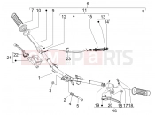 PIAGGIO Fly 50 2T Handlebars - Master cil.