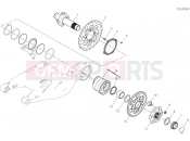 DUCATI 2023 Diavel V4 Rear wheel spindle