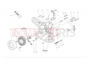 DUCATI Hypermotard 1100 S Alternator-side crankcase cover