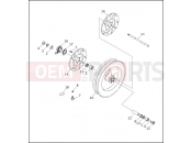 FRONT WHEEL - FLHTP - Harley-Davidson FLHTC SIDECAR - SIDECAR FOR FLHTC 1991