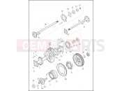 Harley-Davidson 2017 TRIKE FREEWHEELER  - FLRT AXLE ASSEMBLY, REAR