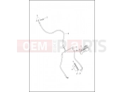 Harley-Davidson 2016 TOURING ULTRA CLASSIC LOW  - FLHTCUL BRAKE LINE, FRONT - NON-ABS