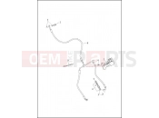Harley-Davidson 2014 TOURING STREET GLIDE  - FLHX BRAKE LINE, FRONT - NON-ABS