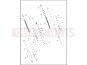 Harley-Davidson 2013 DYNA DYNA FAT BOB  - FXDF 103 FORK, FRONT - FLD