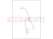 Harley-Davidson 2013 TOURING STREET GLIDE  - FLHX BRAKE LINE, FRONT - NON-ABS