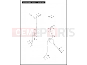 HARLEY-DAVIDSON DYNA SWITCHBACK  - FLD BRAKE LINES, FRONT - NON-ABS
