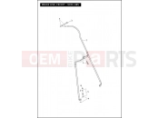 BRAKE LINE, FRONT - NON-ABS - Harley-Davidson ELECTRA GLIDE ULTRA LIMITED - FLHTK 2012