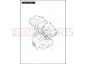 Harley-Davidson 2012 TOURING ROAD GLIDE CUSTOM  - FLTRX ENGINE ASSEMBLY - TWIN CAM 103â¢